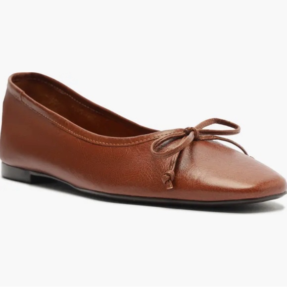SCHUTZ Shoes - Schutz Brown Leather Arissa Flats 8
